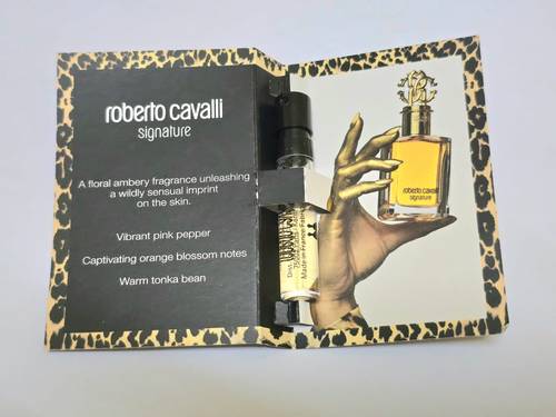 Roberto Cavalli Ladies Signature eau de parfum sample-1.5ml