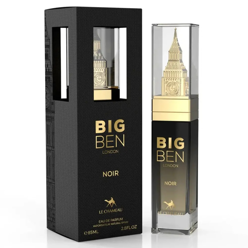 LE CHAMEAU Big Ben London Noir (Unisex) Eau de Parfum – 85ML