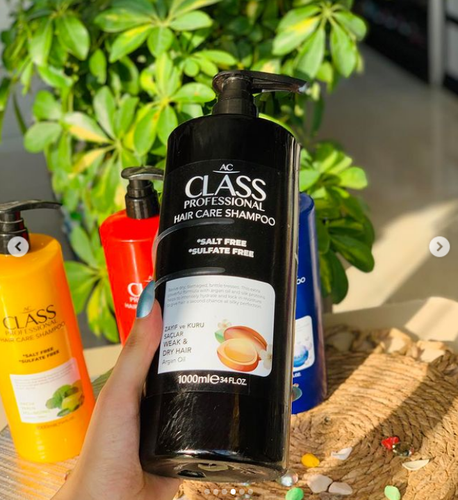 Shampoo with argan extract for dry hair, free of salt and sulfates - 1000 ml
