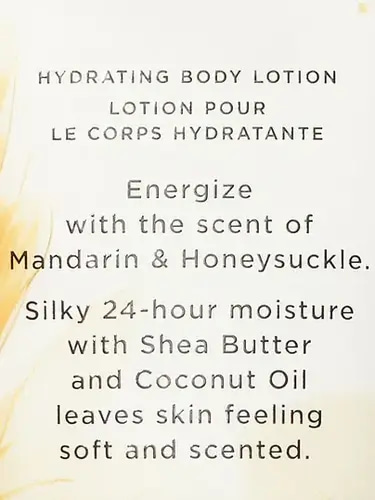 Mandarin & Honeysuckle لوشن معطر من فيكتوريا سيكريت -236مل