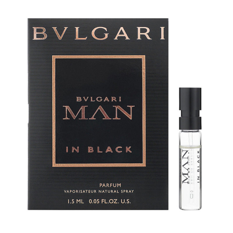 عينة عطر بولغاري مان إن بلاك - 1.5 مل