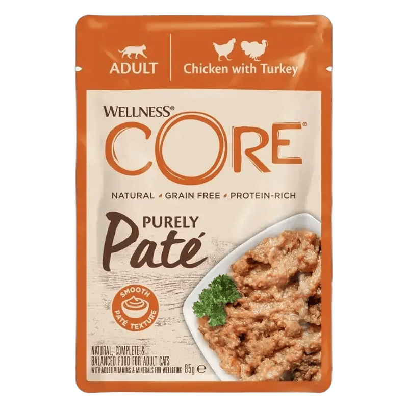 Wellness Core Purely Pate Pouch Chicken & Turkey for Cats 85g