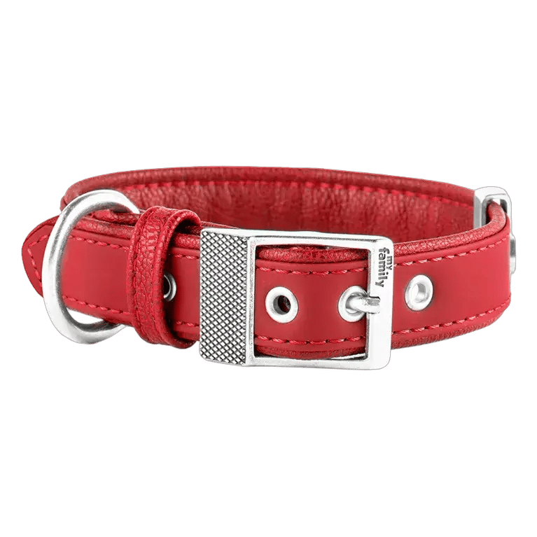 MF BILBAO Collar Leather Red