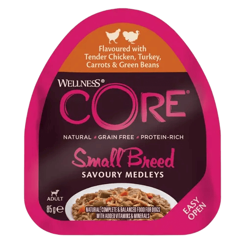 Wellness Core Wet Food Chicken & Turkey for S Breed Dogs 85g