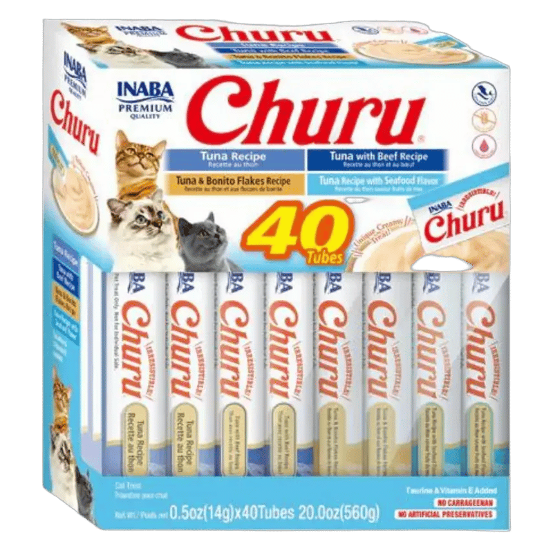 اينابا تشورو تونا متنوع 40 ظرف × 14غ