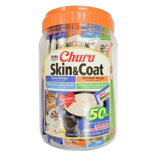 INABA CHURU SKIN & COAT VARIETIES 50x14g