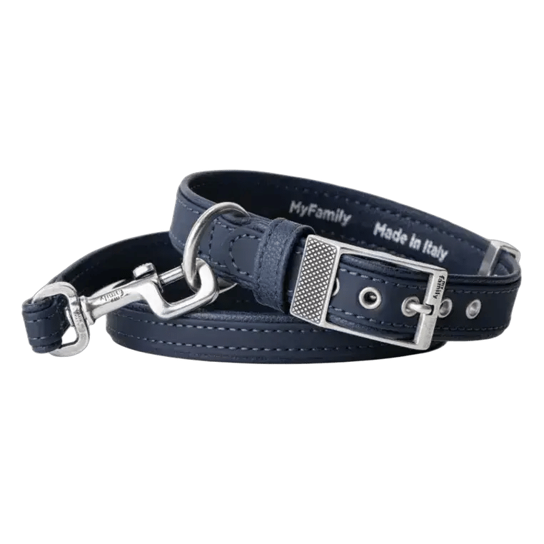 MF BILBAO Collar Leather Blue