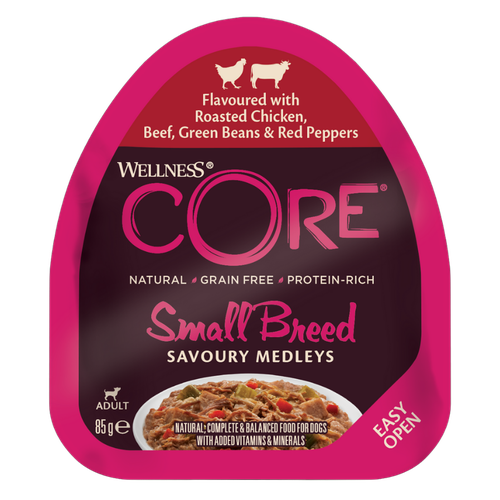 Wellness Core Wet Food Chicken & Beef for S Breed Dogs 85g