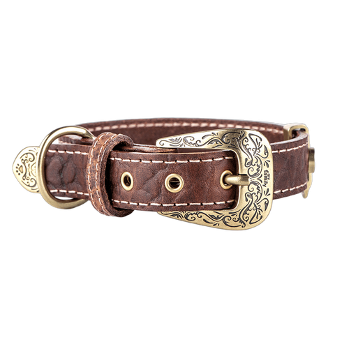 MF EL PASO Collar Leather Brown
