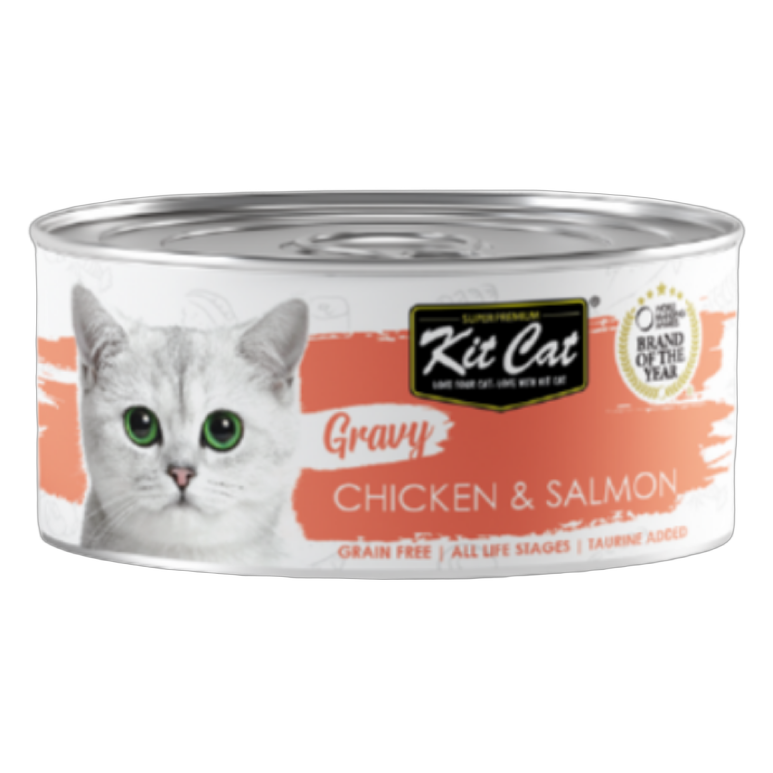 Kit Cat Gravy Chicken & Salmon 70g