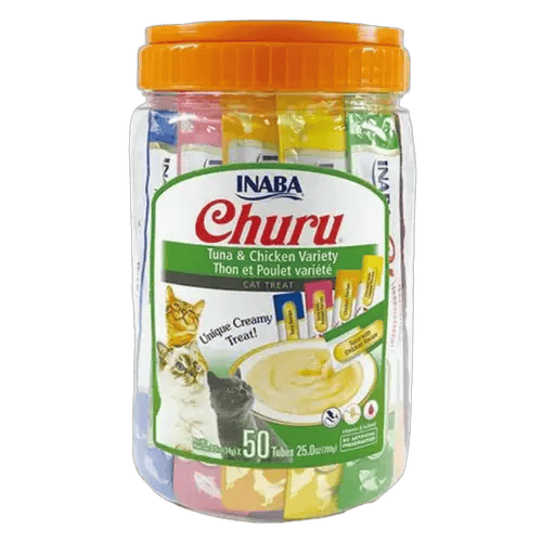 INABA Churu Tuna&Chicken Varieties 50 Tubes 50x14g