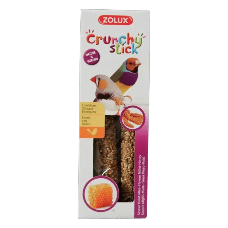 Zolux Crunchy Stick For Exotic Birds Seeds and Millet 85 g