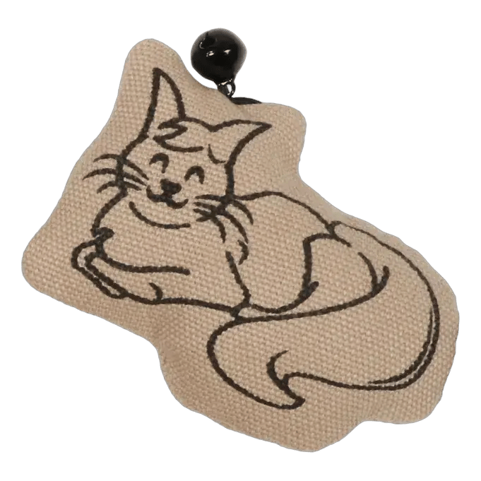 I Love Happy Cats Relaxing Happy Cat Cat Toy With Bell 10x2x6.5cm