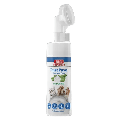 Bio PetActive Pure Paws Cleansing Foam with Aloe Vera for Cats & Dogs 150ml