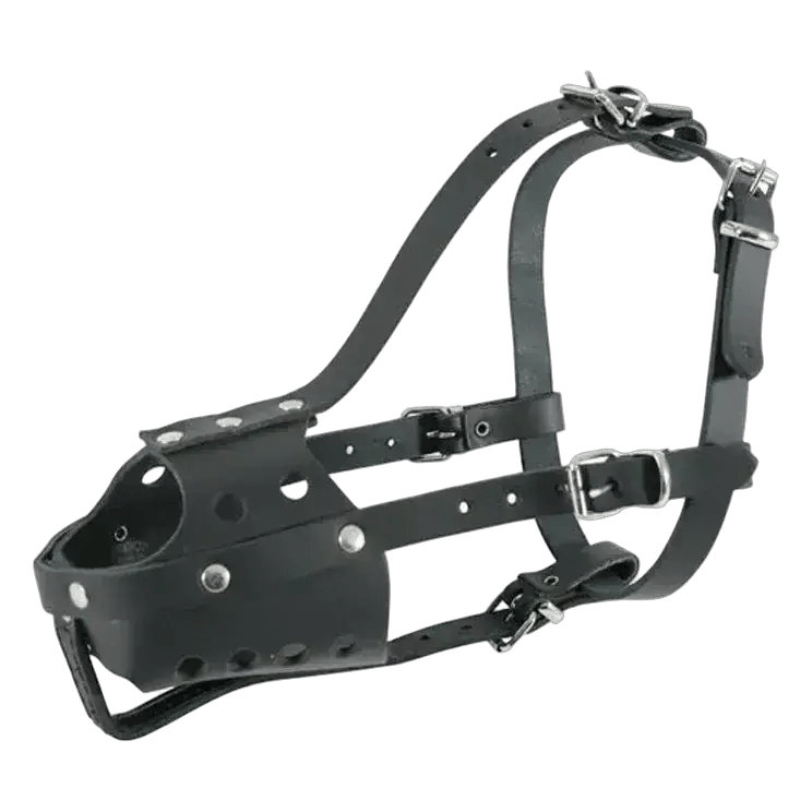 Zolux Black Leather Muzzle Size 5