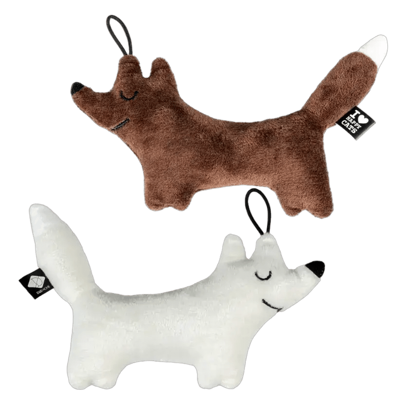 I Love Happy Cats Raff Fox Kicking Cushion 16x12x3cm