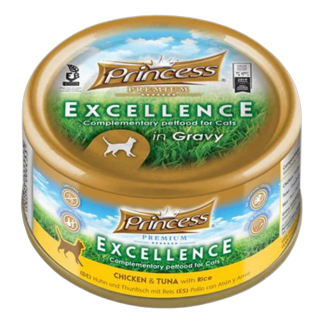 Princess Premium Excellence can Chicken and Tuna with Rice 70g