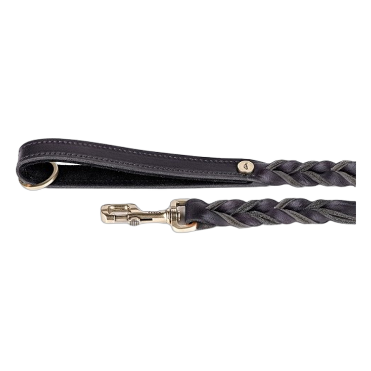 MF ASCOT Leash Leather Black 110x2.1cm