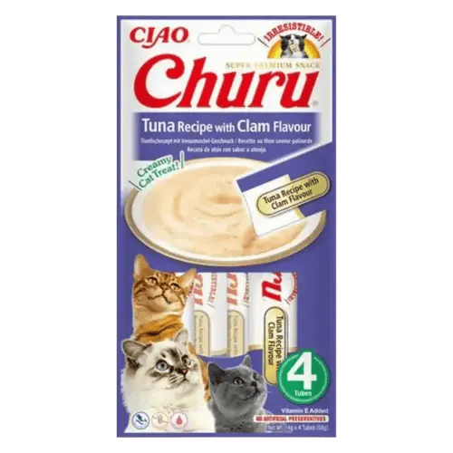 INABA Churu Tuna with clam 4x14g