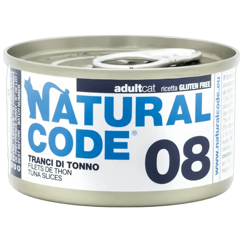 Natural Code 08 Cans Tuna Slices for Cats 85g