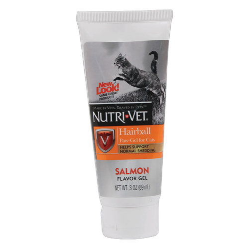 Nutri-Vet Hairball Paw Gel Salmon Cats 89ml