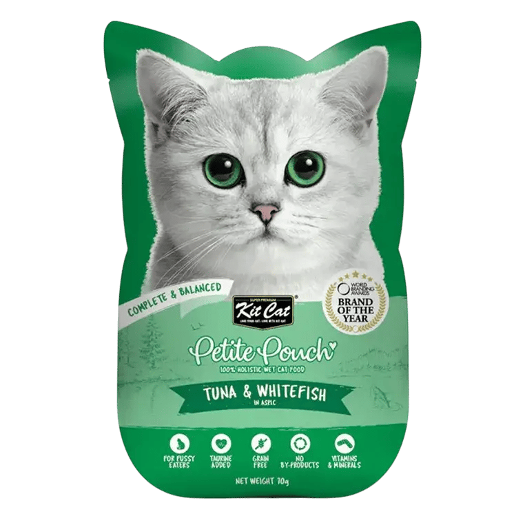 Kitcat Petite Pouch Complete Food-Tuna & Whitefish 70g