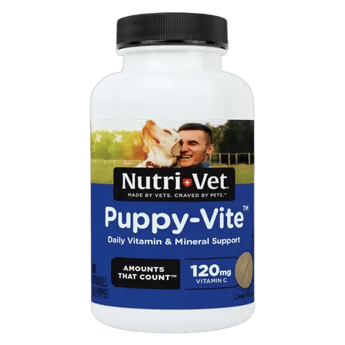 Nutri-Vet Puppy-Vite with Liver for Puppies 60 Tablets