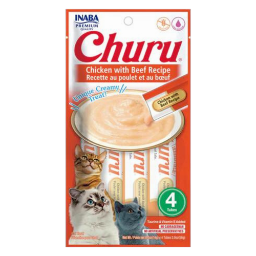 INABA Churu Chicken with Beef 4x14g