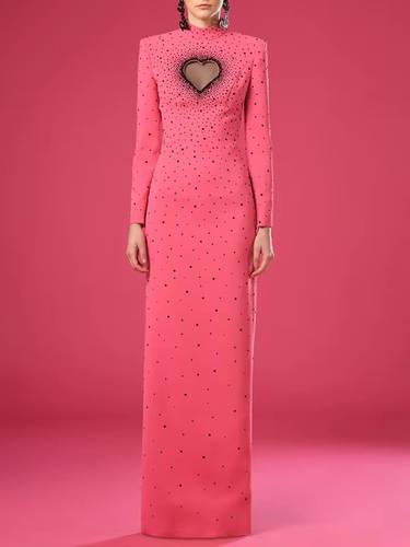 Pink Crepe Dress