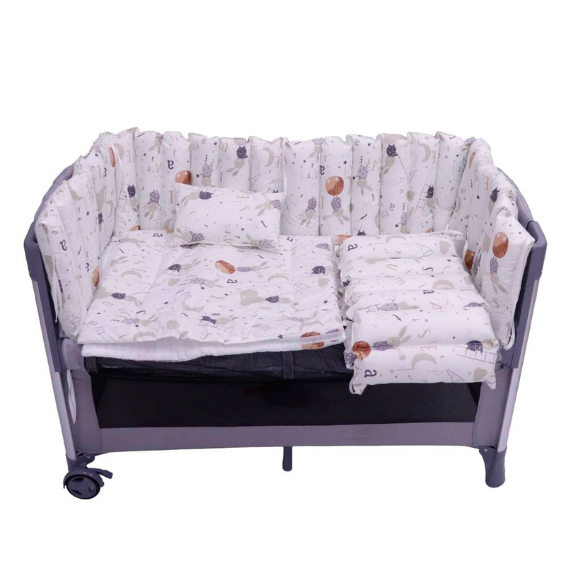 طقم مفرش سرير اطفال مقاس 120*60