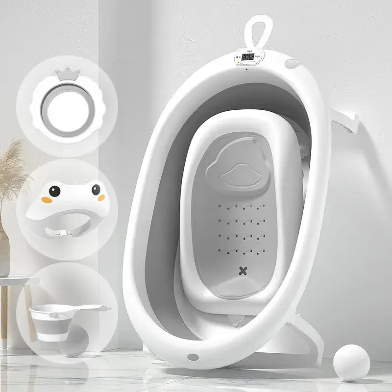 مجموعة بانيو للرضع قابلة للطي 7 قطعة