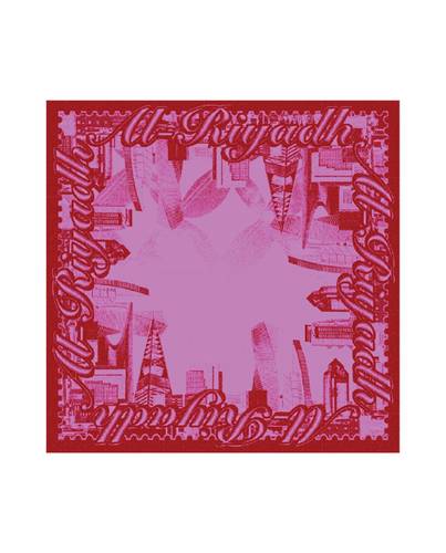Riyadh Scarf - Rose Red