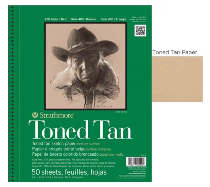 دفتر رسم، Strathmore Toned Tan
