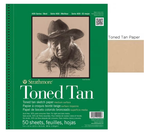 دفتر رسم، Strathmore Toned Tan