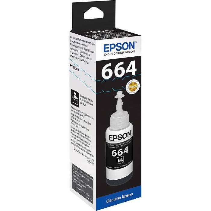 حبر ابسون الأصلي Epson 664 ايكوتانك اسود