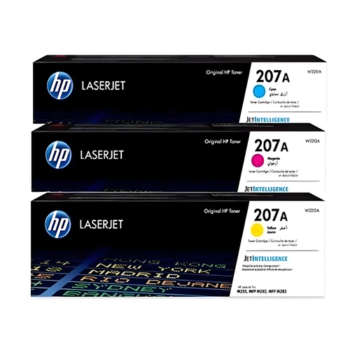 حبر طابعة HP 207A طقم ملون الأصلي