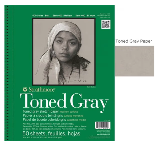 دفتر رسم، Strathmore Toned Gray