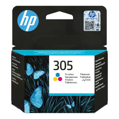 حبر طابعة اتش بي HP 305 ملون الأصلي