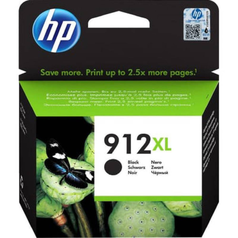 حبر  طابعة اتش بي HP 912 XL - اسود الأصلي
