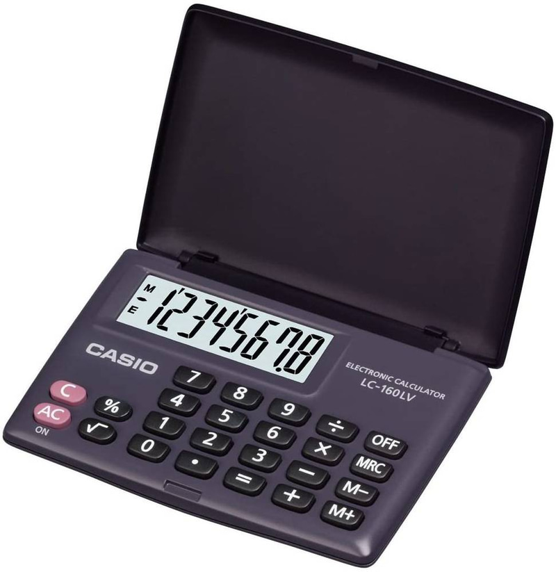 آلة حاسبة كاسيو صغير LC-160LV