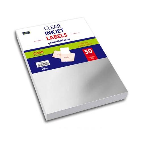 ورق طباعة لاصق شفاف اسباني Sbc A3