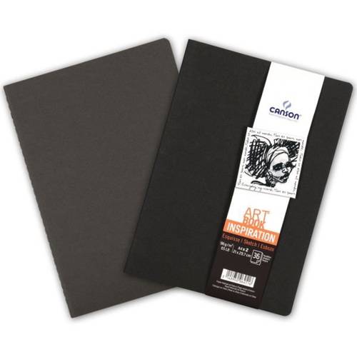 طقم 2 سكتش رسم Art book اسود - رمادي