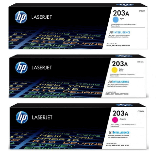 حبر ليزر HP 203A الأصلي طقم ملون