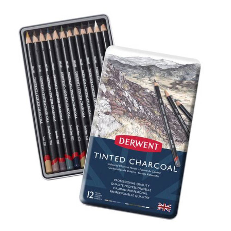 الوان فحم 12 لون ديروينت Derwent