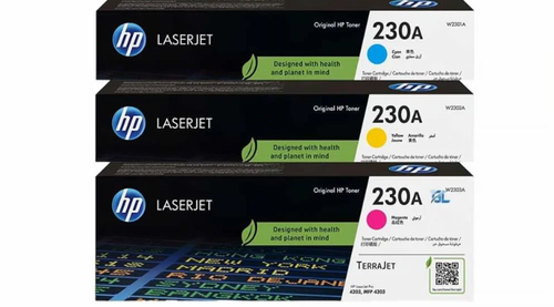 طقم حبر ليزر HP 230A الأصلي ملون | لطابعات 4303dw