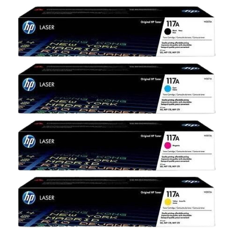 حبر HP 117A الأصلي، أسود وملون