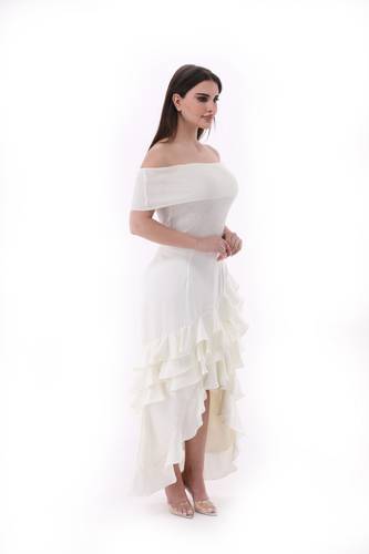 SILK WHITE SKIRT TST