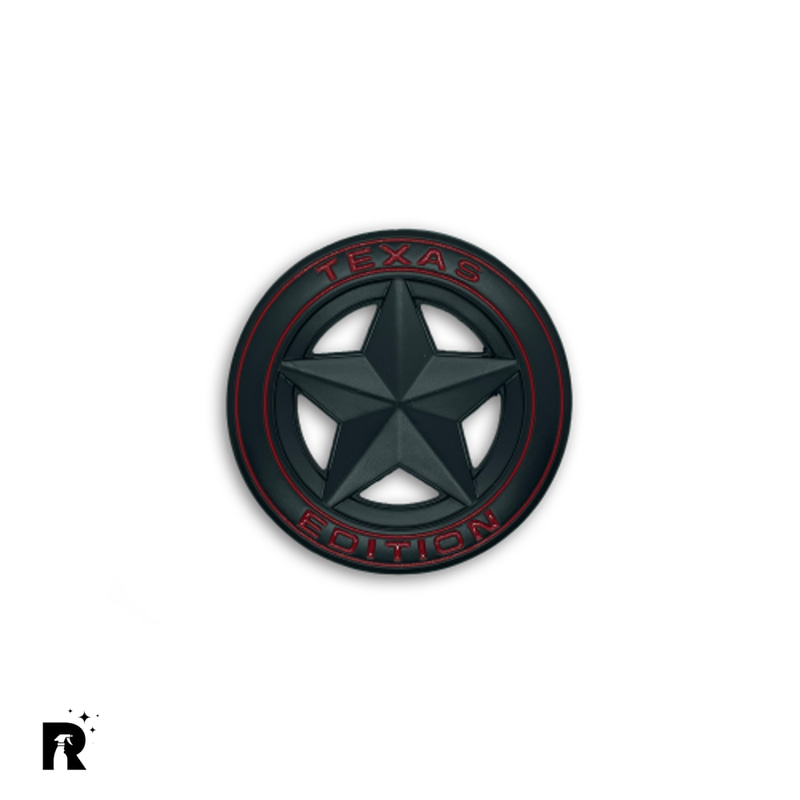 شعار Texas Edition اسود/احمر