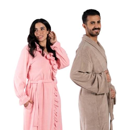 مجموعة الكبلز ( روب إوار بني + روب رافلز وردي فاتح)