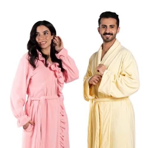 مجموعة الكبلز ( روب إوار اصفر فاتح  روب وردي فاتح   )